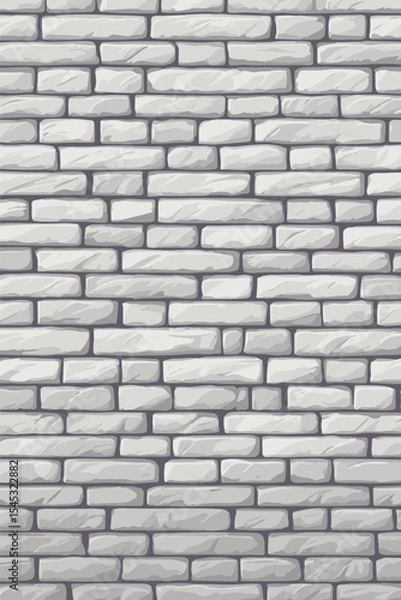 Obraz Texture of a grey brick wall vector illustration
