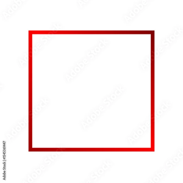 Fototapeta gradient dark red frame isolated on transparent background
