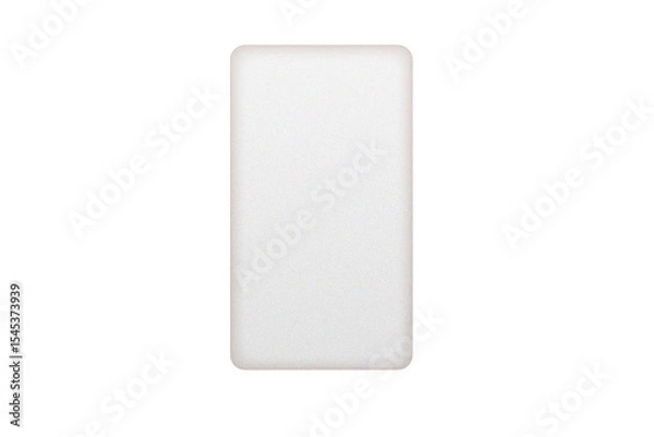 Fototapeta Textured white rectangular shape on black background isolated product mockup design