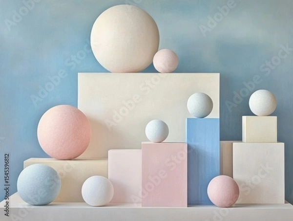 Fototapeta Abstract geometric shapes