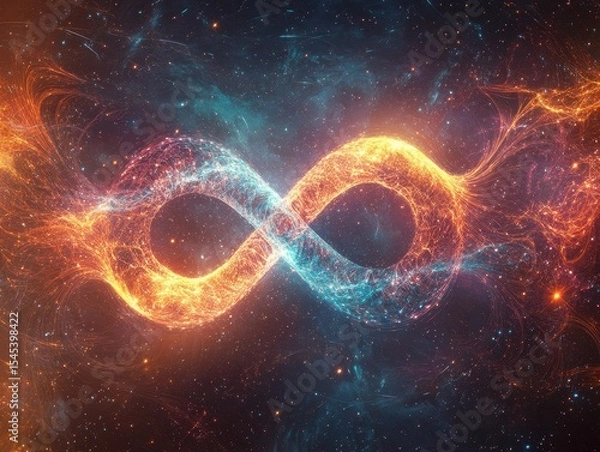 Fototapeta Cosmic spiral infinity