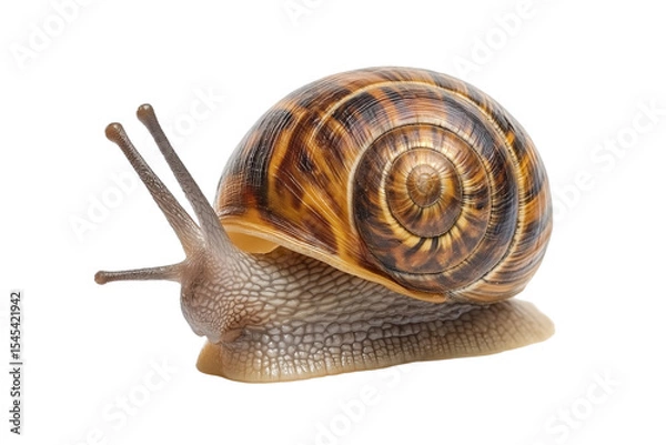 Fototapeta Grape snail isolated on white background