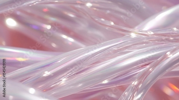 Fototapeta Abstract Close-Up of Colorful Transparent Tubes