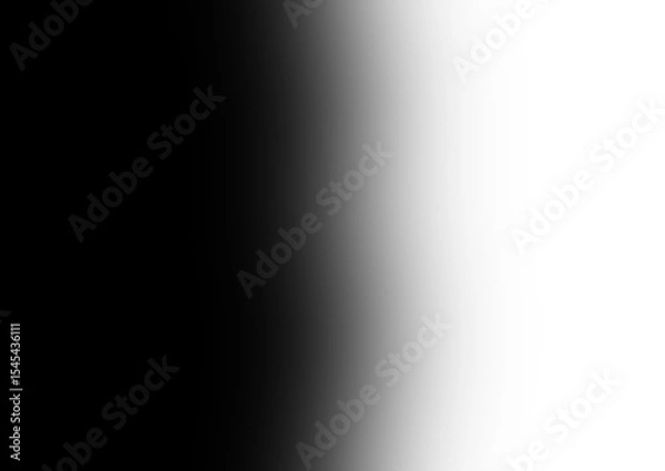 Fototapeta black and white background fade left to right to transparent clipart isolated on white gradient