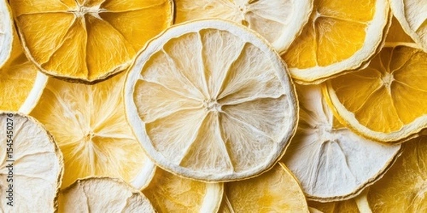 Obraz Dried Lemon Slices are perfect for both Culinary and Decorative Uses, adding flavor and charm
