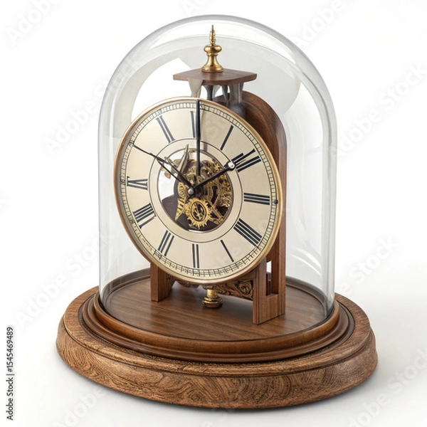 Obraz antique clock isolated on white