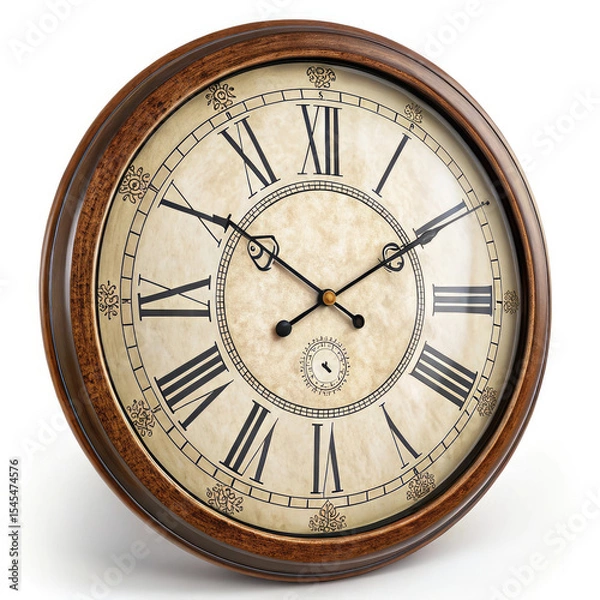 Obraz antique clock isolated on white