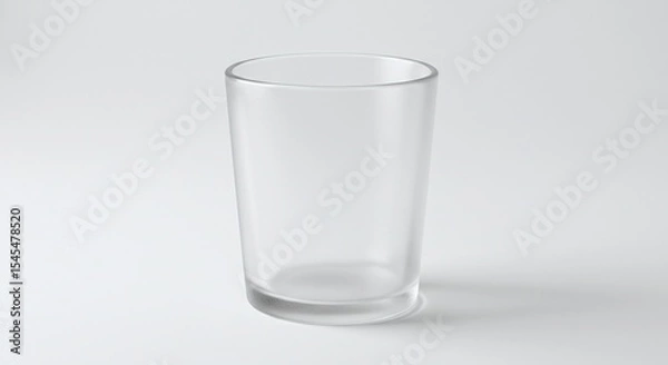 Obraz Clear Glass, Empty Drinking Glass, Transparent Tumbler, Simple Glassware, Beverage Glass