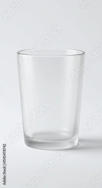Obraz Empty Glass Tumbler  Perfect for Mockups and Design Projects