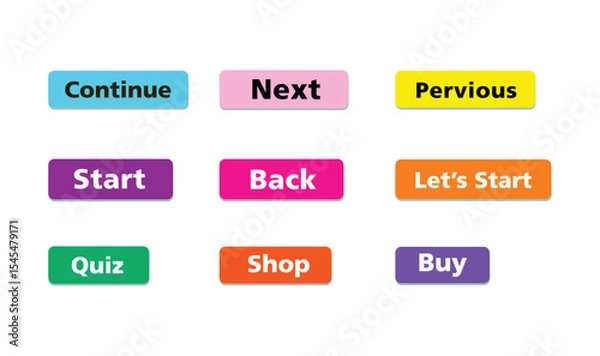 Obraz Button collection design