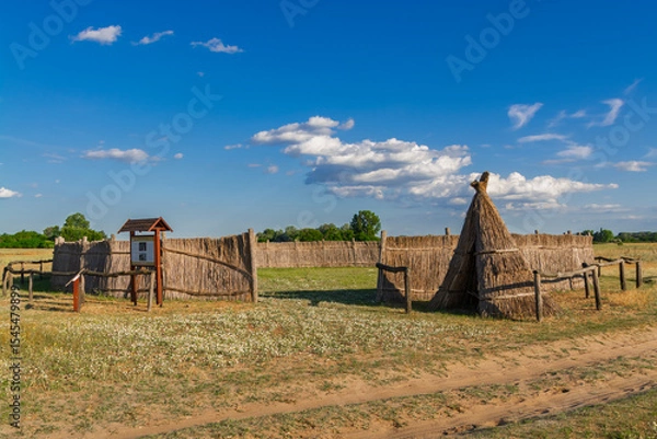 Fototapeta Thatched hut in Bugac