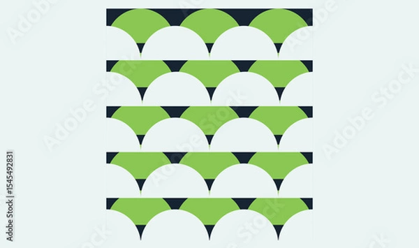 Obraz Abstract seamless half circle fabric pattern