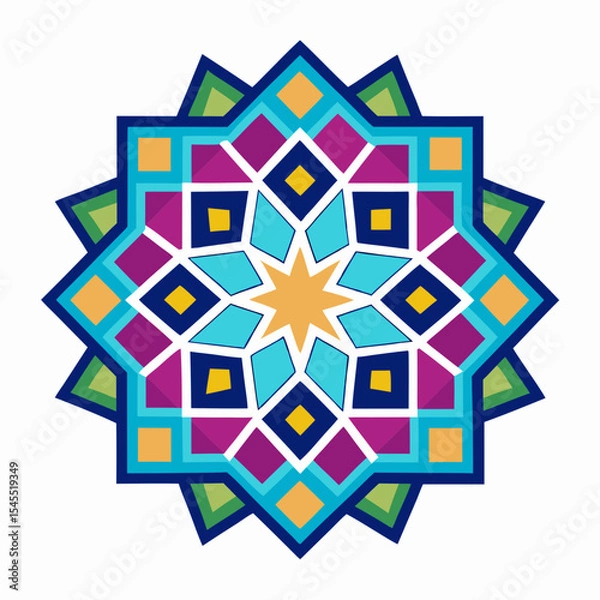 Fototapeta islamic geometric mosaic pattern