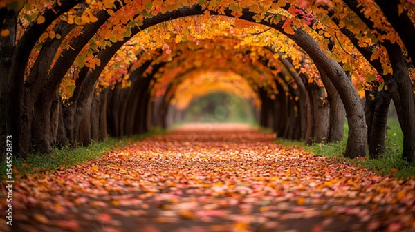 Obraz A mystical forest path lined with glowing pink flowers and soft ambient light—symbolizing wonder, magic, serenity, and the dreamy allure of a fantasy nature realm.
