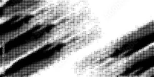 Fototapeta Background with monochrome dot texture. Polka dot pattern template. Background with black dots - stock vector dots basic background dots