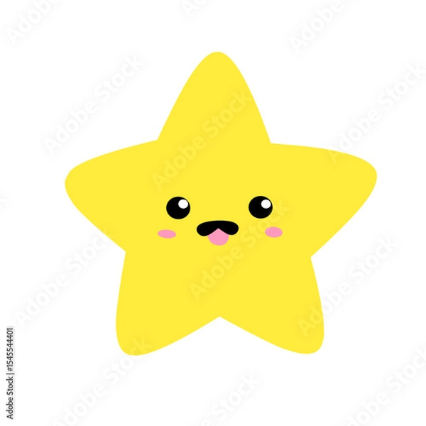 Fototapeta Pastel Pony Unicorn and funny Cat Unicorn with kawaii icons: cupcake, fulling star, rainbow, heart, happy planet etc for pajamas prints and greeting card, birthday party