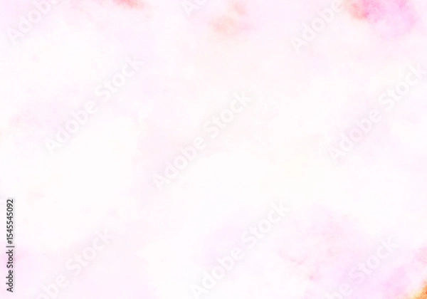 Obraz 水彩のにじみシンプル淡い桜色背景