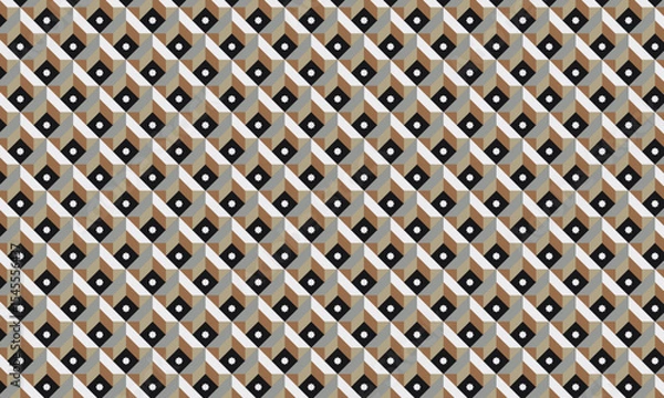 Fototapeta 3D style pattern background vector
