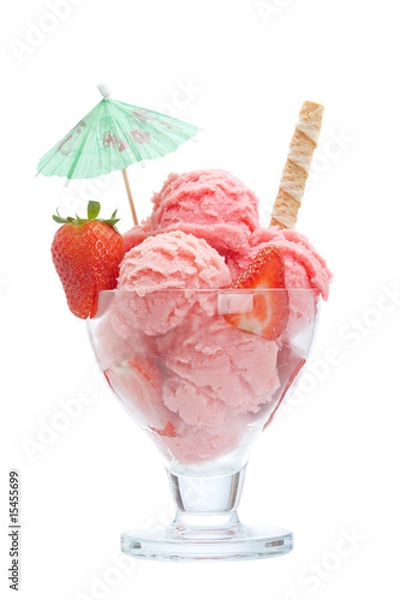 Obraz Strawberry ice cream
