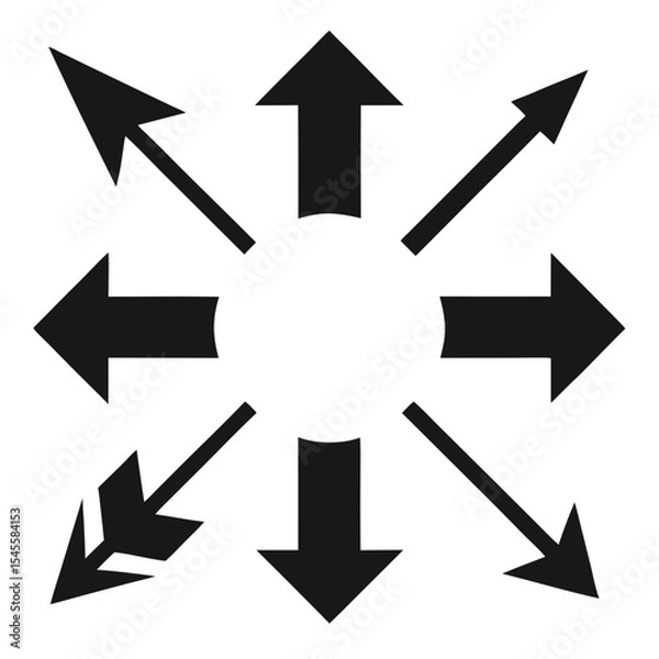 Fototapeta set of arrows