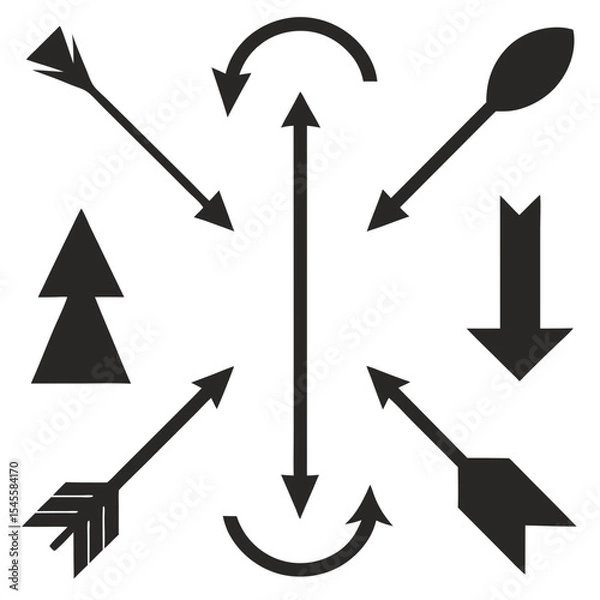 Fototapeta set of arrows