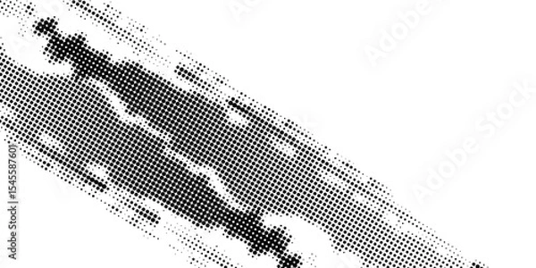 Fototapeta Abstract white and gray color background with halftone effect, dot pattern. Vector illustration