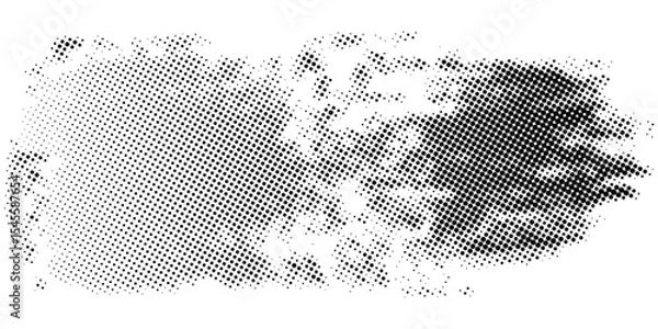 Fototapeta Abstract white and gray color background with halftone effect, dot pattern. Vector illustration
