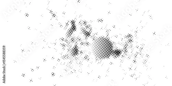Fototapeta Abstract white and gray color background with halftone effect, dot pattern. Vector illustration