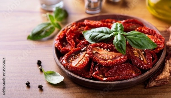 Obraz sun dried tomatoes basil