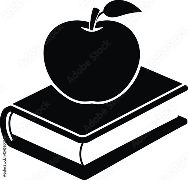 Obraz Apple and Book Icon

