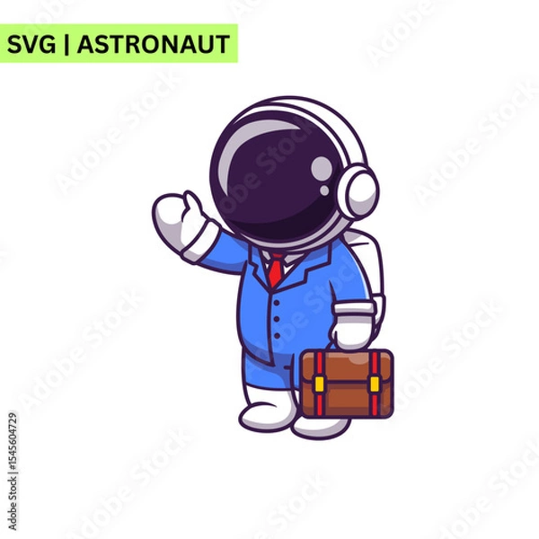 Obraz A stunning astronaut illustration featuring an astronaut gazing at Earth from space, symbolizing wonder and exploration in a vibrant, detailed style.