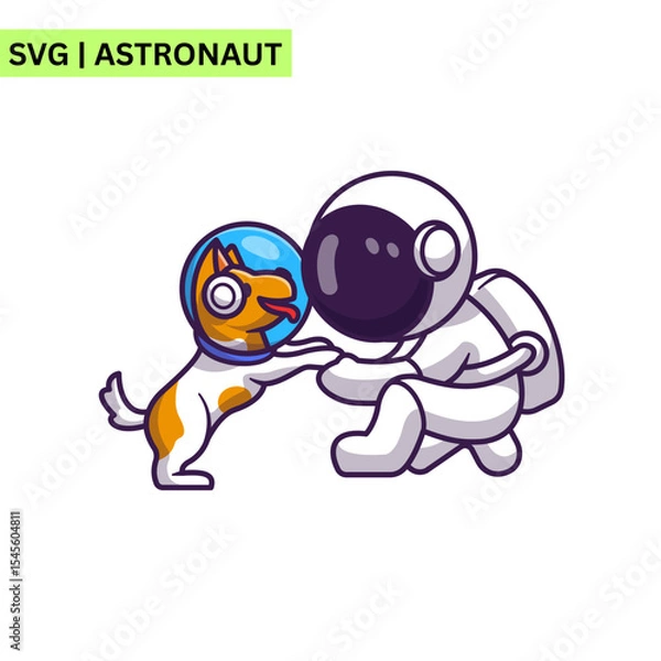 Obraz A captivating astronaut illustration featuring an astronaut floating among vibrant nebulae and stars, symbolizing the wonders of space exploration.