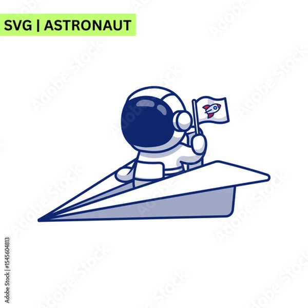 Obraz A captivating astronaut illustration featuring an astronaut floating among vibrant nebulae and stars, symbolizing the wonders of space exploration.