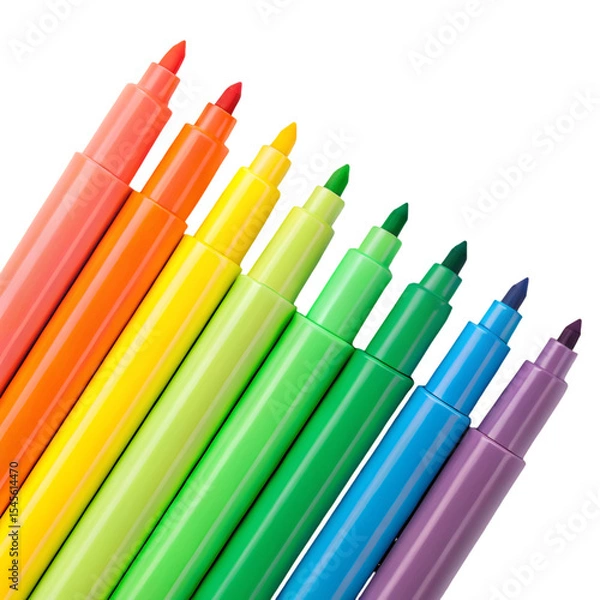 Obraz colored markers isolated on white background