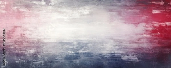 Fototapeta Abstract Painted Texture Red, Gray and White Hues, Brush Strokes, Grunge Background Abstract art, texture