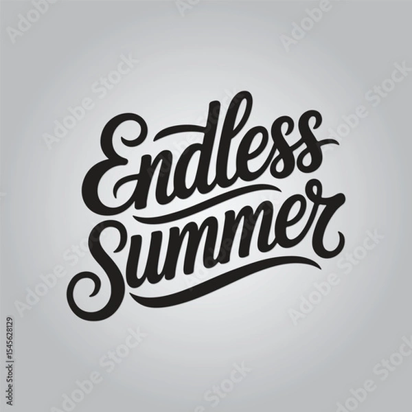Obraz Endless Summer Lettering Calligraphy Typography Quote t-shirt Vector Design Template