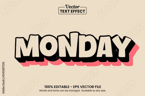 Fototapeta Retro vintage text effect, Editable text effect