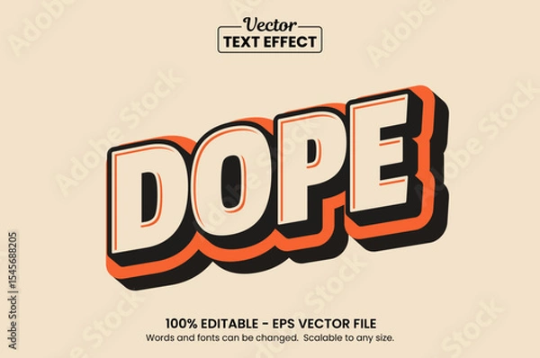 Fototapeta Retro vintage text effect, Editable text effect