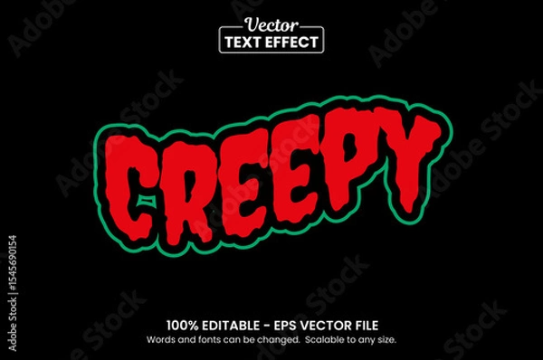 Fototapeta Retro vintage text effect, Editable text effect