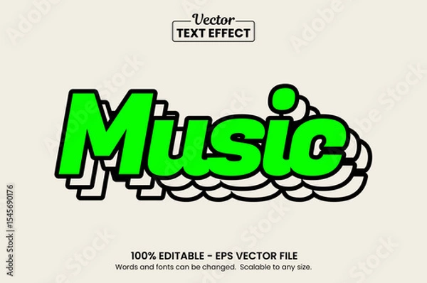 Fototapeta Retro vintage text effect, Editable text effect