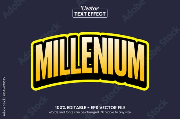 Fototapeta Retro vintage text effect, Editable text effect