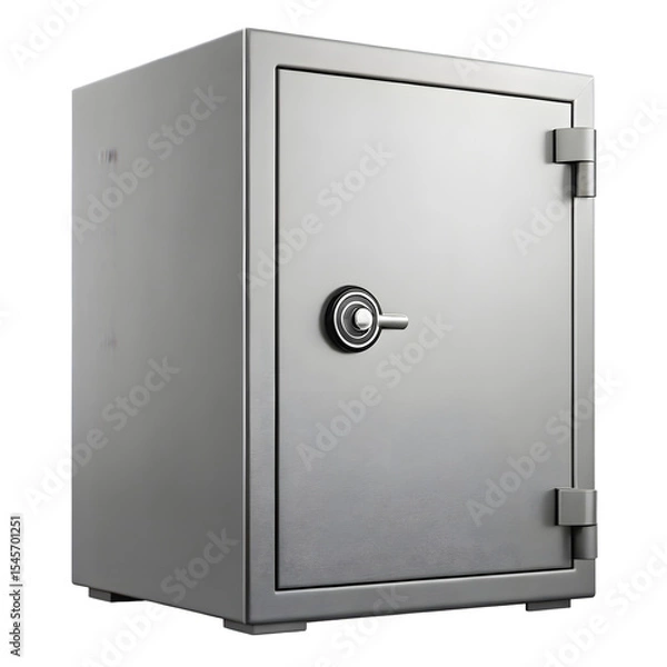 Obraz Steel safe isolated on a transparent background