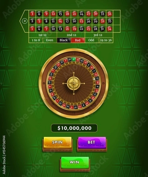 Obraz Wheel of roulette, Close-up