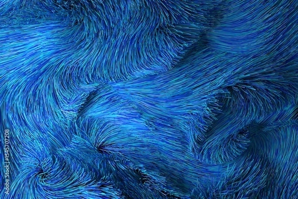 Obraz Close up of blue fiber optic