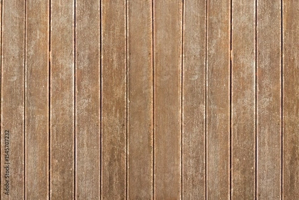 Obraz Close-up flat design wooden planks are showing vertical grain patterns with visible nail heads