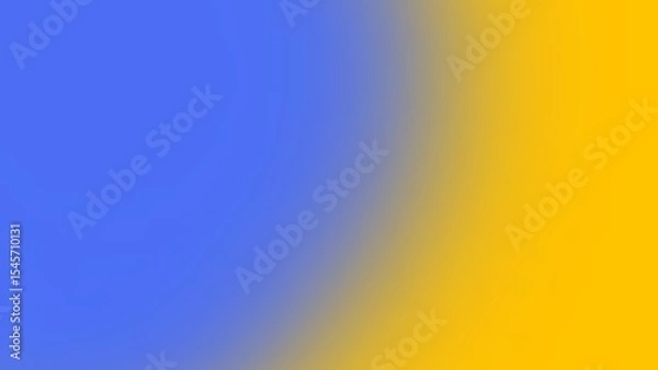 Obraz Blue and yellow gradient blur background, vibrant abstract texture for creative design, modern presentations, or tech visuals