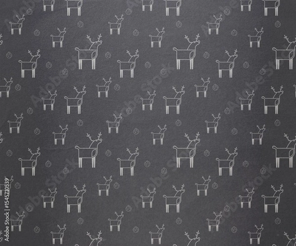 Obraz Digitally generated Grey reindeer pattern