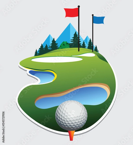 Fototapeta golf course