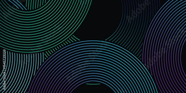 Fototapeta Abstract geometric background modern linear pattern design for poster, cover, branding, banner