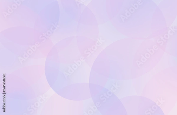 Fototapeta イラスト素材・紫系グラデーションの淡い丸の背景